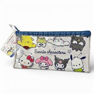 Hello Kitty And Friends Pencil Pen Pouch Cute Kawaii Cosmetic Bag, Gift For Girl